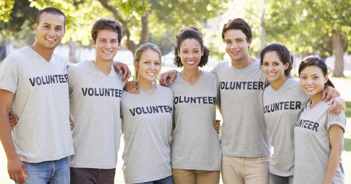 Event volunteers happy to work together