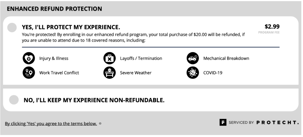 Refund Protection Feature