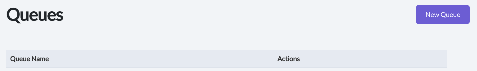 Screenshot of Passage Virtual Queues create new queue