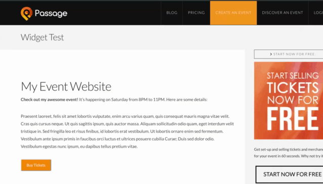 widget-on-website