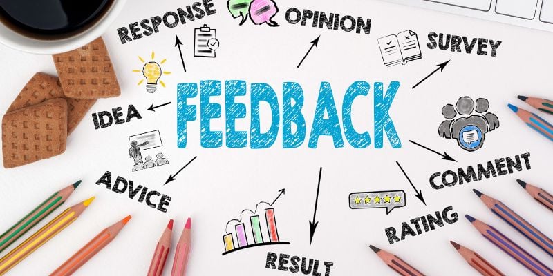 Graphic of feedback advice 