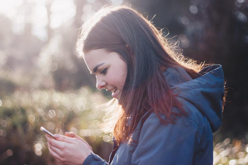 Girl texting