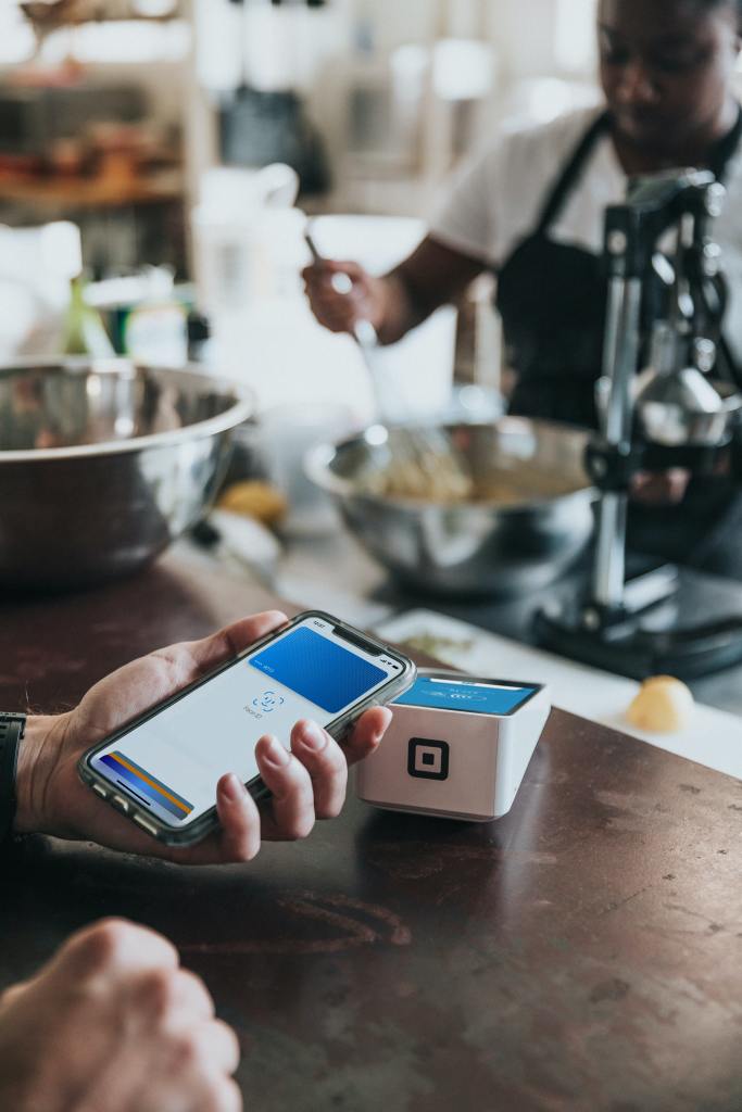 paying with a phone