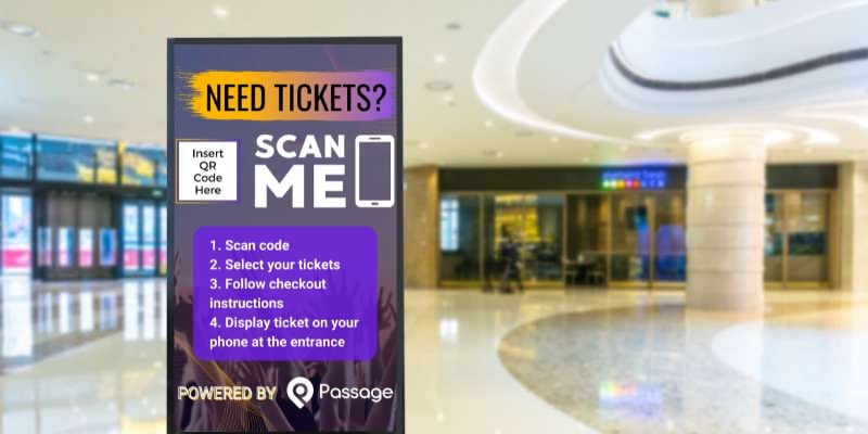 Poster: need tickets? scan the QR code